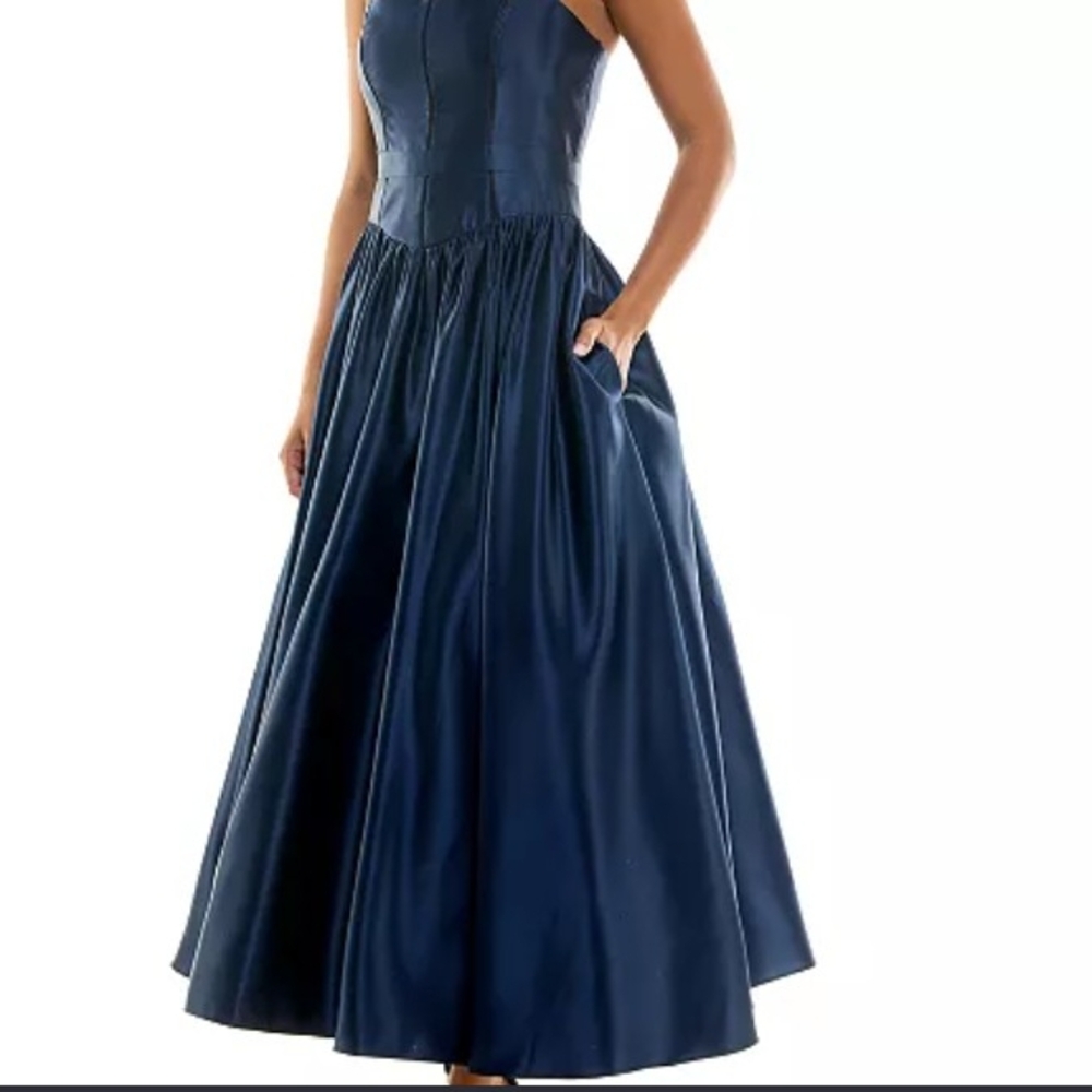 B Darlin Midnight Blue Maxi Dress*131*